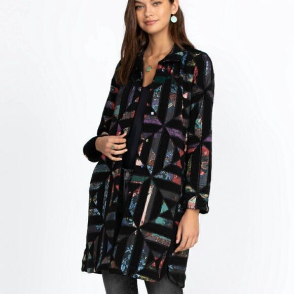 Johnny Was Diamante Applique Coat Size XL - Picture 3 of 9